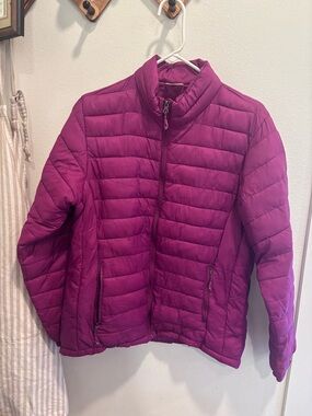 Women’s Fuchsia Quilted Lightweight Puffer Jacket - Unbranded